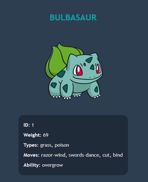 Project poster: javascript-pokedex.
